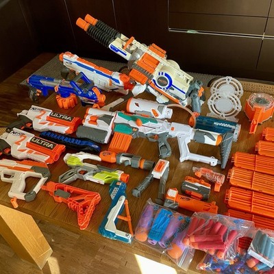 Nerf Gun Konvolut Rhino Modulus Tri-Strike Regulator Ultra Magazine Zubehör Dart