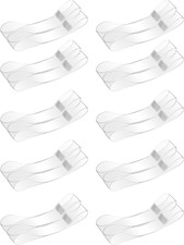 10 Pairs Clear Silicone Heel Straps for High Heels Non-Slip Invisible Shoes