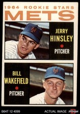 1964 Topps #576 Jerry Hinsley / Bill Wakefield Mets RCs RC 3 - VG
