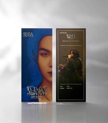 BTS SUGA Agust D D-DAY 映画 チェキ風 トレカ コンプ SUGA BTS D-DAY Agust D Photo Card JPFC POB Solo Album