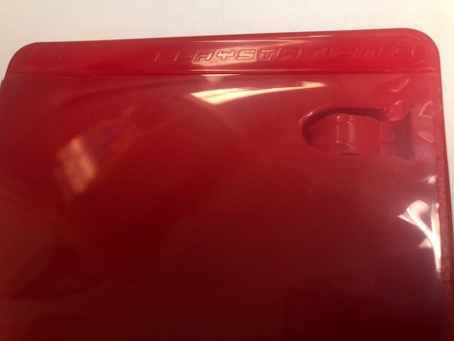 4 14mm Single Disc Red Blu-ray Case w BLU-RAY & Playstation