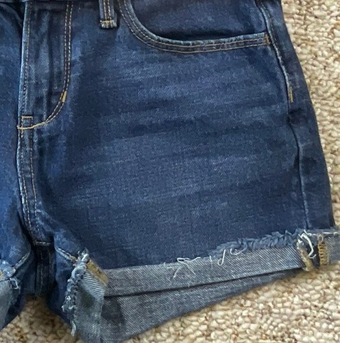 Old Navy Girls Jean Shorts size 14 Mid Rise Adjustable Waist Denim (waist 28") - Picture 11 of 24