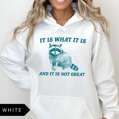 'It Is What It Is' Classic Panda Hoodie A comfortable, witty pullover