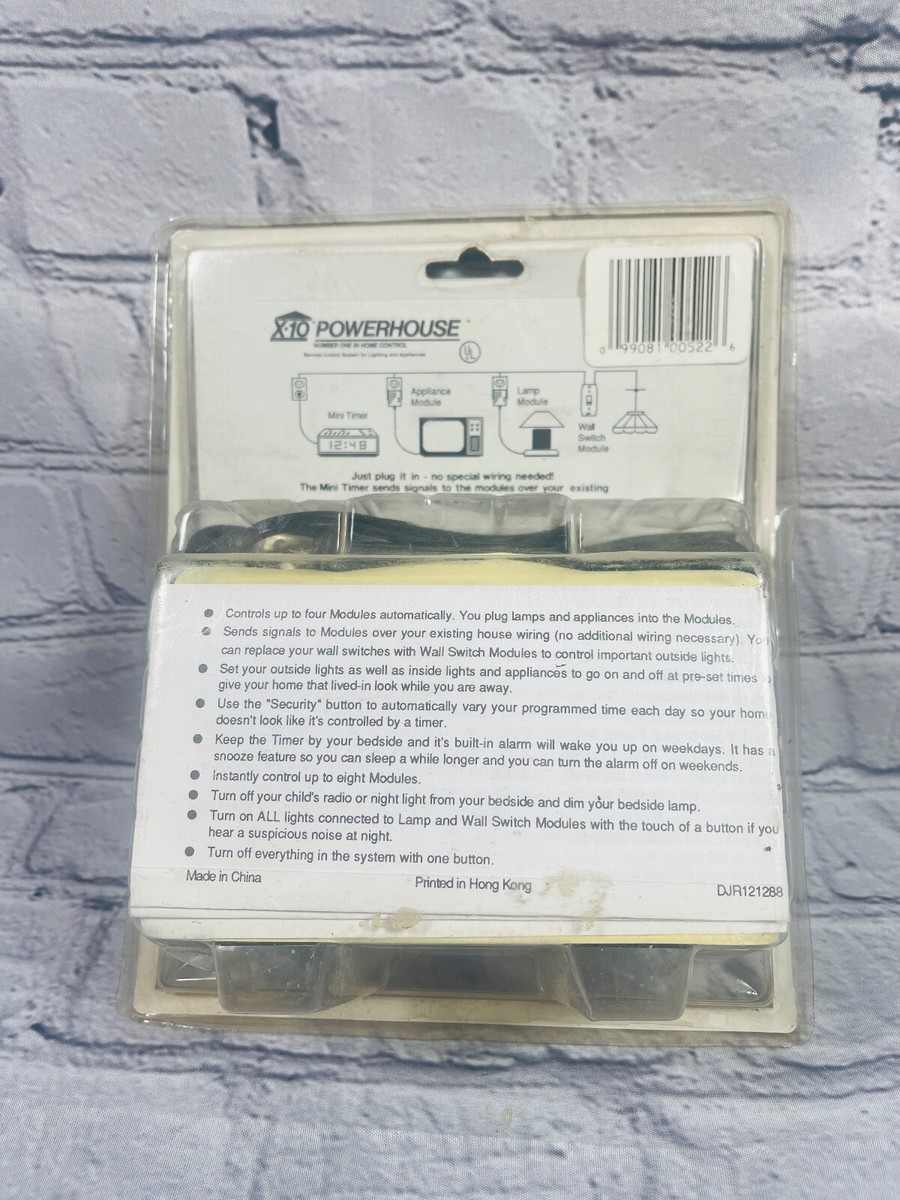 Minuterie Programmable X10 Powerhouse MT522 – Prise Programmable Pour Sécurité Et Réveil