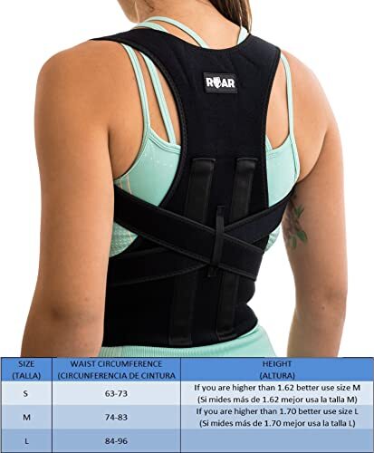 Roar Correcteur de Posture Dos Posture, Posture Correcteur Dos, Maintien Dos