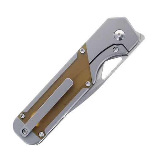WMK Exclusive Kizer Militaw Pocket Knife Ultem Handle 154CM Steel Ki3634E3 - Picture 4 of 4