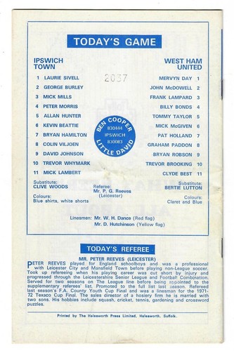 Ipswich Town - 1973-74 - Home Football Programmes - Picture 43 of 45