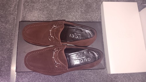 GUCCI RENNA SUEDE MOCASSIINS/LOAFERS /MULES EU39/UK 6. IN BOX/DUSTBAGS. - Imagen 18 de 19