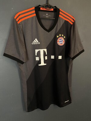 MEN'S FC BAYERN MUNICH 2016/2017 AWAY SOCCER FOOTBALL SHIRT JERSEY
