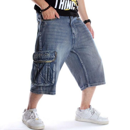 Mens Hip Hop Baggy Loose Fit Skater 