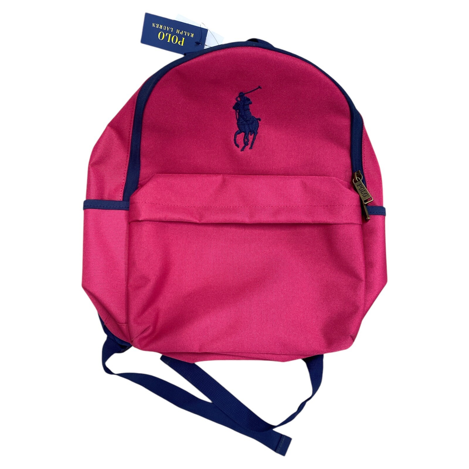 Zaino Polo Ralph Lauren sportivo rosa grande pony logo borsa nuovo con etichetta