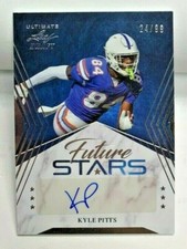 Kyle Pitts 2021 Leaf Ultimate Draft SILVER Future Stars RC Autograph Auto #'d/99