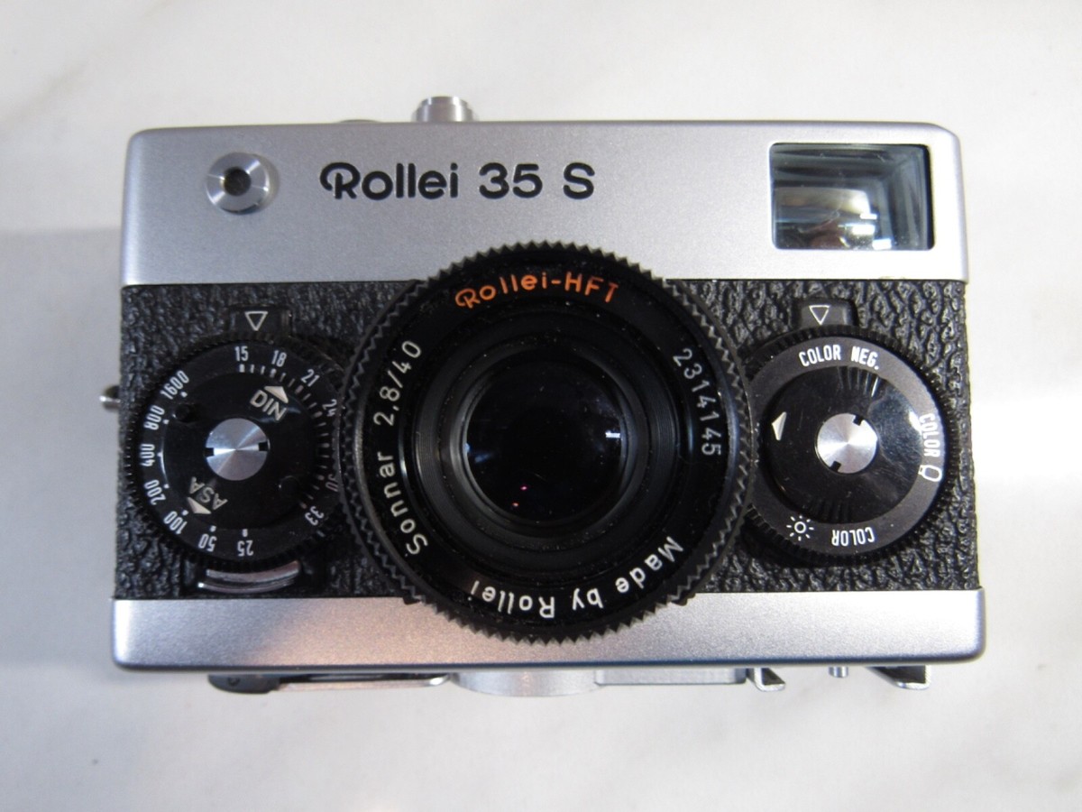 ROLLEI 35S ローライ HFT SONNAR 2.8/40 Rollei 35S 35 S Sonnar HFT 2.8/40mm Black Fully Working