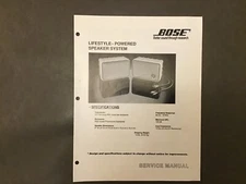 BOSE- LIFESTYLE POWERED SPEAKER SYSTEM-SERVICE MANUAL & SCHEMATIC Original