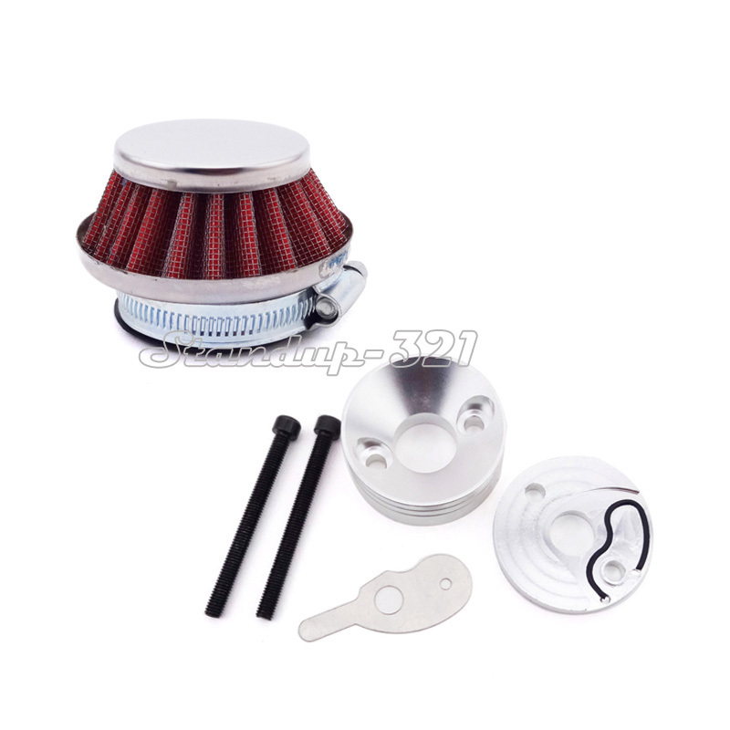Stand Up Gas Scooter 44mm Air Filter Adapter Velocity Stack 33cc 43cc