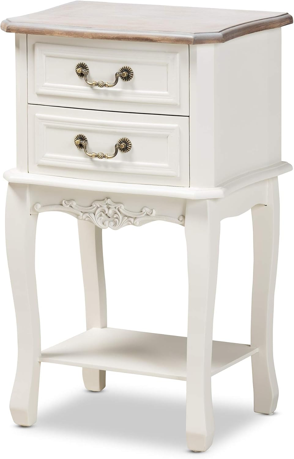 Nightstands, White/Oak