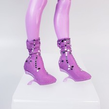 Rainbow High Lavender Lynne Purple Embellished Ankle Boots For Doll Shoes