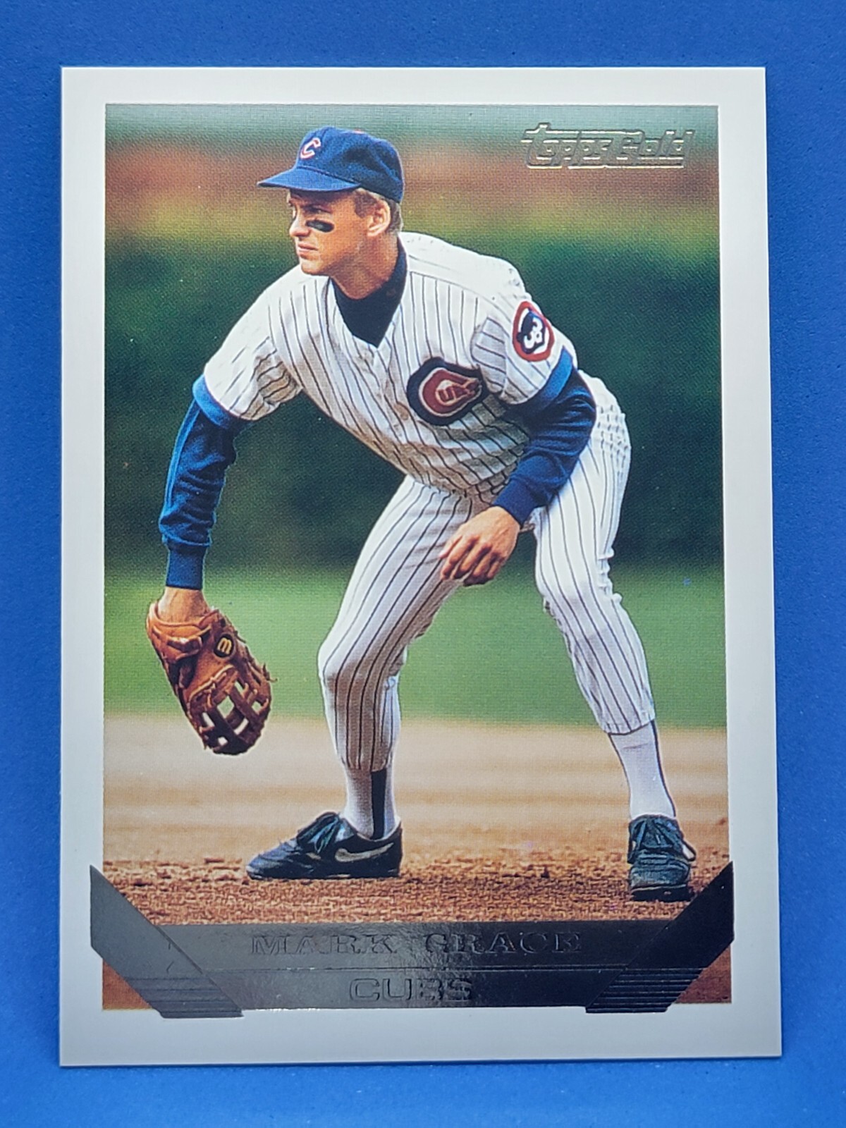 Mark Grace 1993 Topps Gold Parallel Card #630 MLB Chicago Cubs a5Q