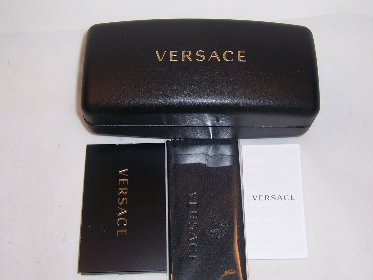 NEW VERSACE SUNGLASSES VE 2226 100287 GOLD/GRAY 45MM AUTHENTIC
