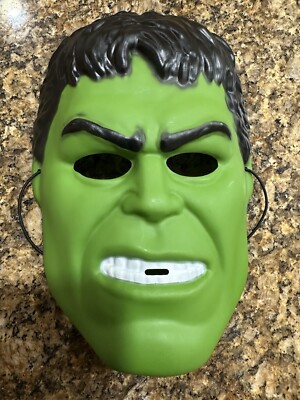 Kids Hulk Mask Green Halloween Marvel Collectible Fun Greenbrier Int *Details*