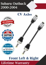 New OE Front CV Axles For 2000-2004 Subaru Outback 2.5L 3.0L Lifetime Warranty