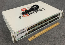 Fortinet FortiGate FG-280D-POE 86-Port Firewall w/ Power Cord Rack Ears