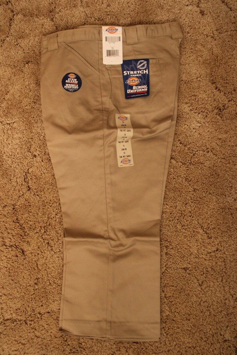 Uniform Pants Capri Pants For Juniors DICKIES Girl's Junior Khaki