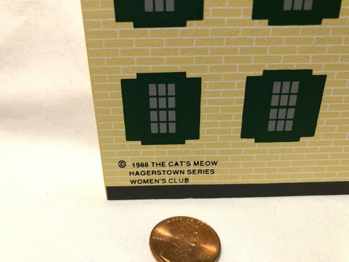 Vintage Hagerstown Maryland Md Women's Club Wooden Model Folk Art Wood - 第 5/8 張圖片