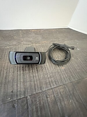 Logitech C910 HD Pro Webcam 1080p USB Carl Zeiss Tessar Tested and works perfect