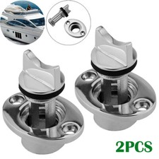2X Stainless Steel Boat Bilge Drain Plug Marine Grade Drain Bung Tools 316 25MM