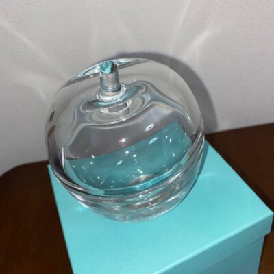 Tiffany&Co Brilliant Crystal Apple box 9.7cmx11.3cm Interior
