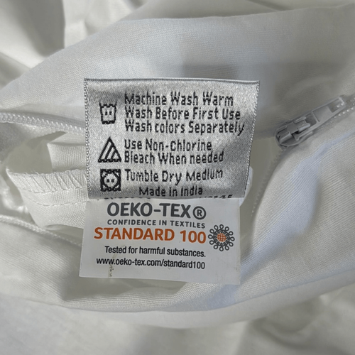 Oxford Super Blend Standard White Pillow Protectors Set of 12 Zippered NEW - Picture 4 of 8