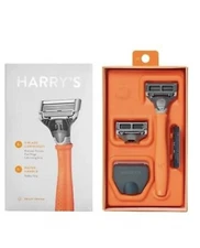 Harry's Men's Razor Blades 2 Count Refills & Handle Travel Cover German blades,