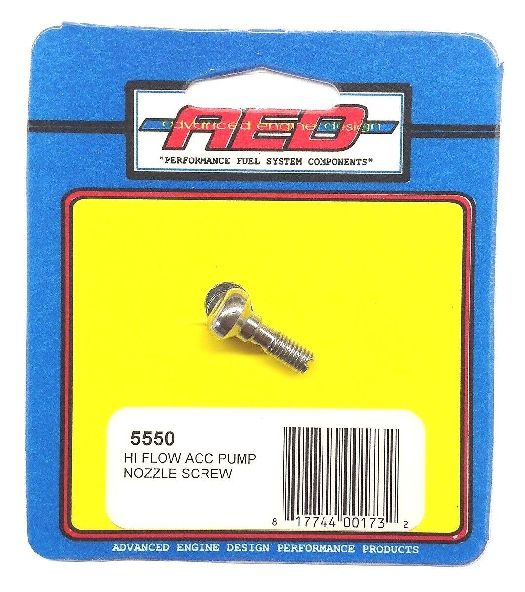 AED Performance Hi-Flow Accelerator Pump Nozzle Screw 5550 AED Performance Hi-Flow Accelerator Pump Nozzle Screw 5550