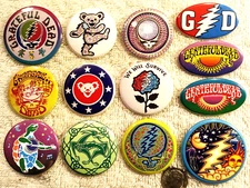 Grateful Dead PIN BUTTON LOT Part 1 Christmas Gift Cyber Sale Stocking Stuffer