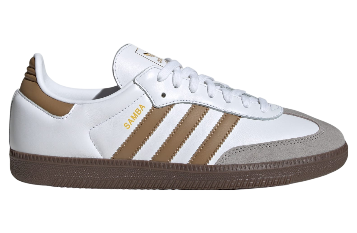JH8796] Adidas Mens Samba OG Cloud White Brown Desert Clear