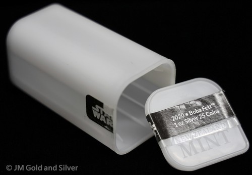 One New Zealand Mint Boba Fett Coin Tube | Holds 25 Coins (Empty No Coins)