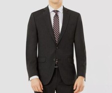  275 Izod Men's Gray Classic-Fit Solid Suit Jacket Blazer Sport Coat Size 44S