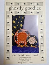 Decorated Plate Ghostly Goodies HP130 Craft Pattern Halloween One Heart One Mind