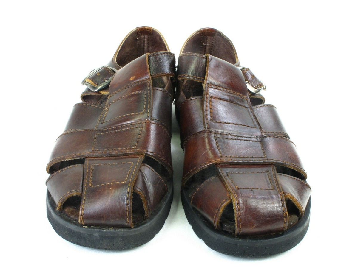 Journeys Fisherman‎ 90-1031-911 Brown Leather Sandals Mens Size 9 Men main image 4