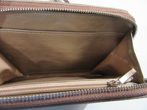 Anne Klein Double Zip Around Wallet Croco Tan - Picture 5 of 7