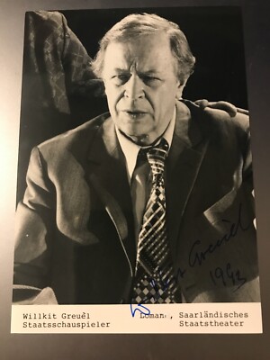 Autogramm Willkit Greuel Theaterschauspieler Regisseur 2018   ORIGINAL 21-1 xyz