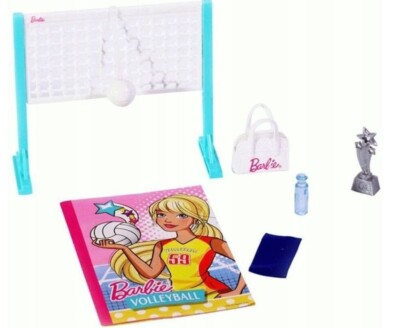 Barbie GHT22 Blonde Volleyball Player Doll With Visor And Ball - Sports Toy For Kids 3-7 Years