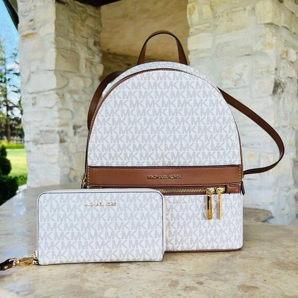 MICHAEL KORS KENLY SIGNATURE MEDIUM BACKPACK SCHOOL BAG WALLET OPTIONS NWT