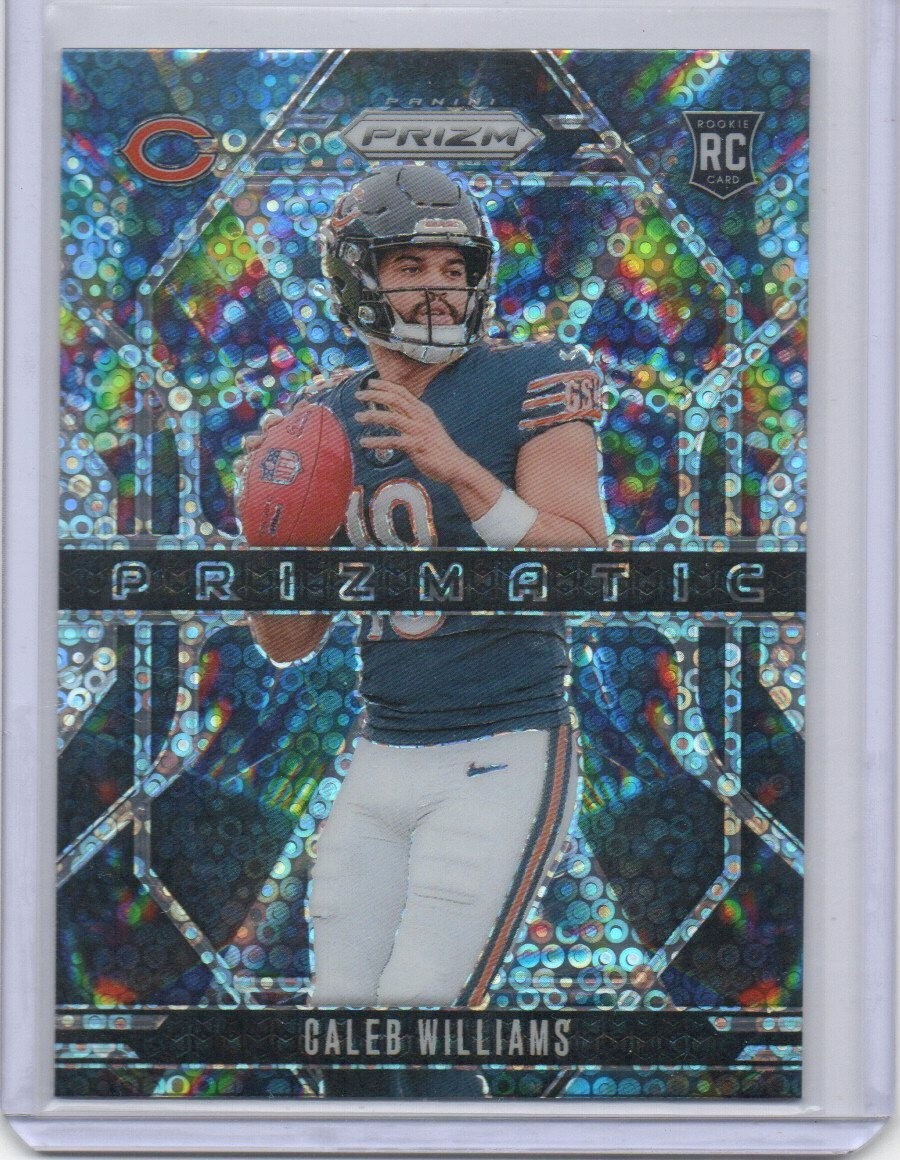 2024 Panini Prizm No Huddle - CALEB WILLIAMS RC Prizmatic Disco Prizm SP