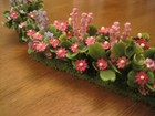 Set of 2 Flower Filled Garden Beds 1:12 scale miniature landscaping OOAK #3 — photo 5