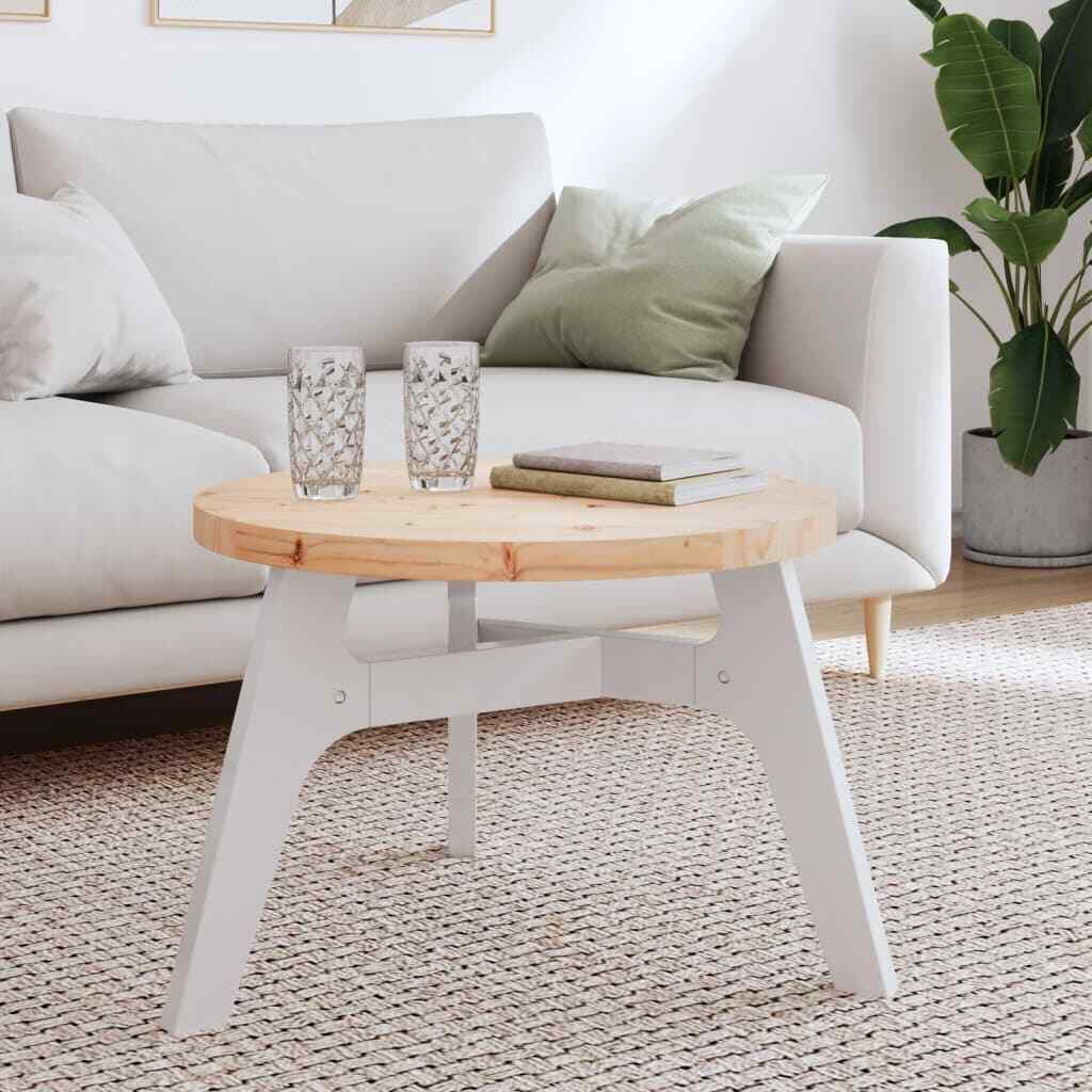 vidaXL Table Top Round 脴60x3 cm Solid Wood Pine