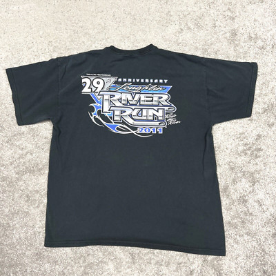 29th Laughlin River Run Men's XL 1X Pullover T-Shirt Short Sleeves Black