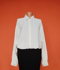 Vintage Joseph Janard Ivory Silk Blouse,90s W...