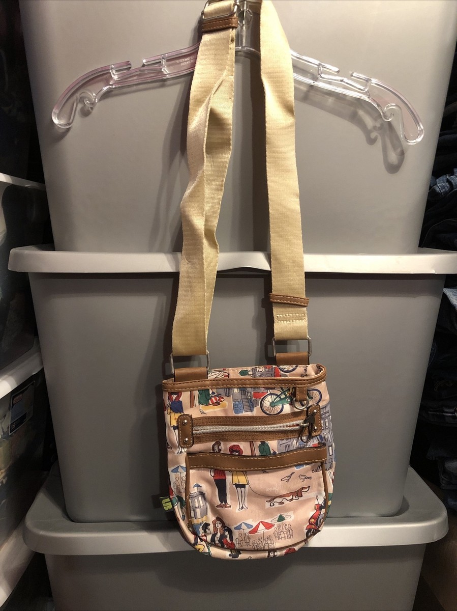 lily bloom crossbody Purse Bag Recycled RN#108833 Polyester W/ Wallet